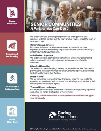Senior Community Partnership - Caring Transitions of Silver Spring North